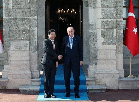 Cumhurbaşkanı Erdoğan, Singapur Başbakanı Wong'u Ağırladı