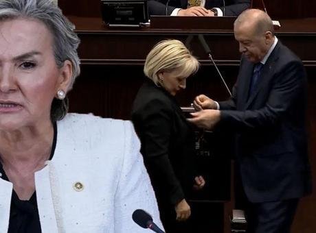 Nimet Özdemir AK Parti'ye Katıldı: Cumhurbaşkanı Rozetini Takti