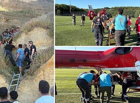 Çatalca'da Yamaç Paraşütü Faciası: İki Yaralı, Bir Çocuk
