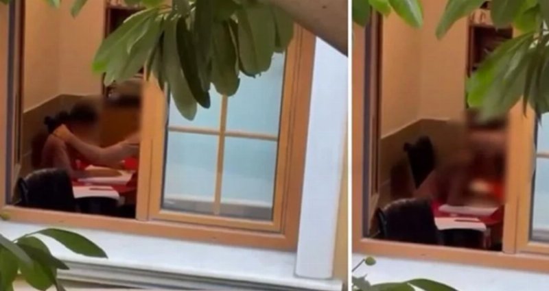 Baba, Okulda Şok Edici Görüntülerle Karşılaştı