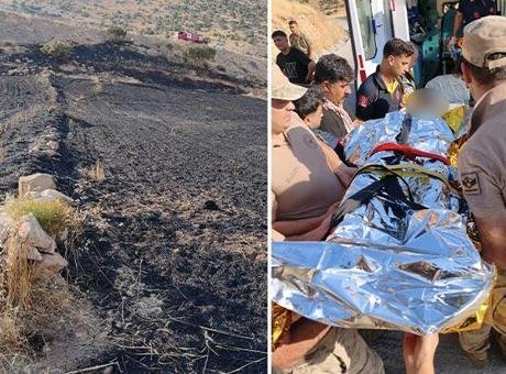 Cizre'de Çoban, Anız Yangınında Hayati Tehlike Yaşıyor