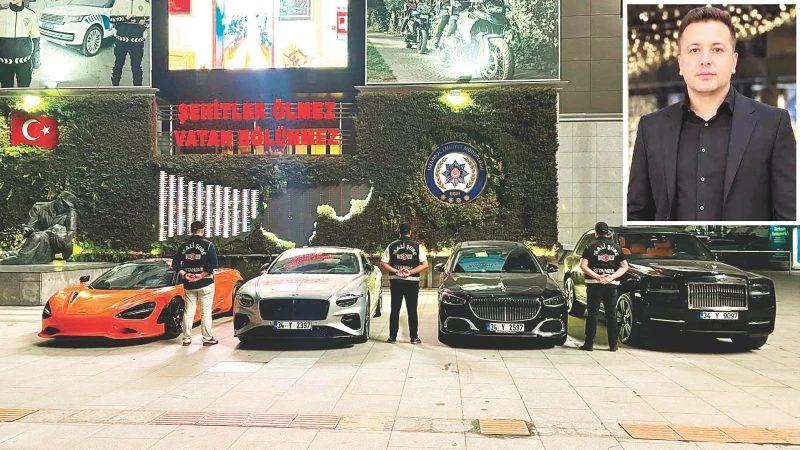 İstanbul'da 220 milyonluk 5 lüks araca el konuldu