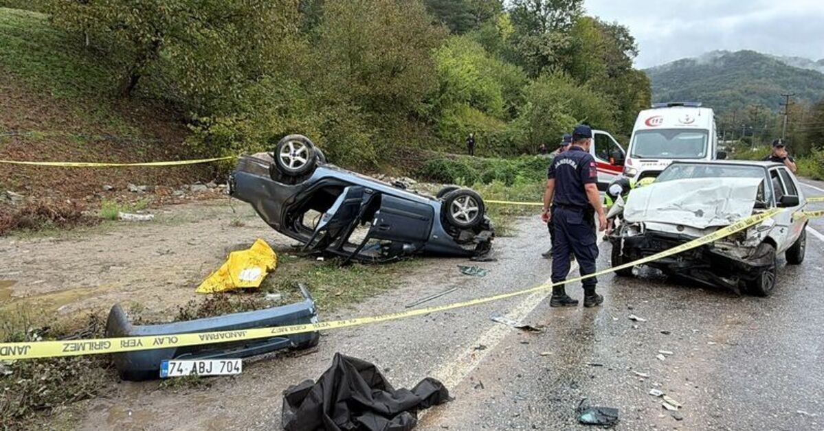 Bartın'da trafik kazasında bir kişi hayatını kaybetti