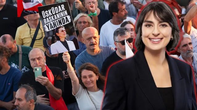 Üsküdar'da yurttaşlar Sinem Dedetaş'a destek verdi