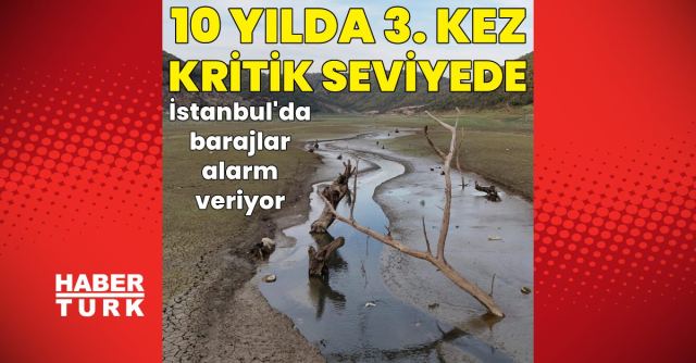 İstanbul'daki Barajların Doluluk Oranı Üçüncü Kez Yüzde 40'ın Altında