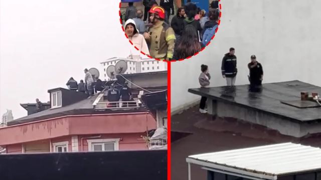 Kağıthane'de intihar girişimi: Eşi dönmeyince çatıya çıktı