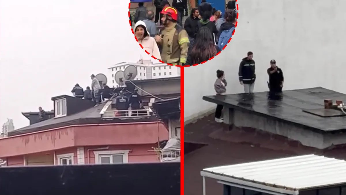 Kağıthane'de intihar girişimi: Eşi dönmeyince çatıya çıktı