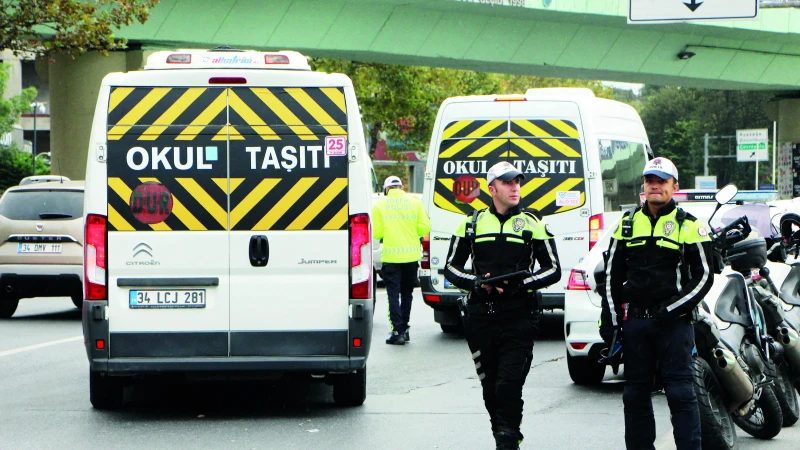 İstanbul'da Okul Ziline Trafik Düzenlemesi Yapıldı