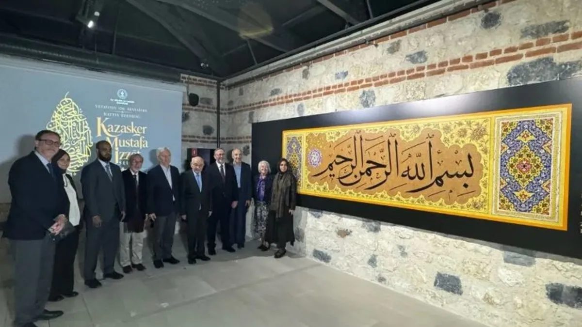 Kazasker Mustafa İzzet Efendi sergisi İstanbul'da açıldı