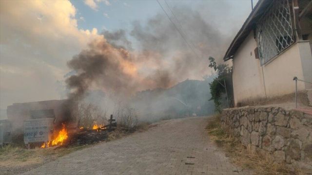 Çarşı Mahallesi'nde örtü yangını yapay zeka ile söndürüldü