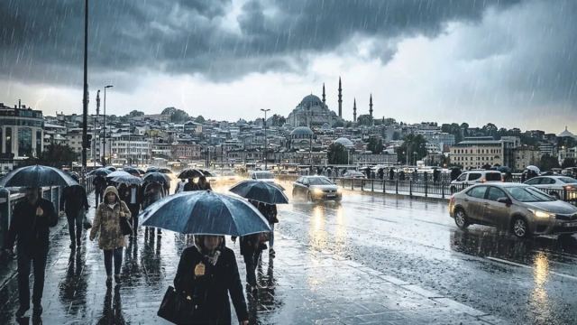 İstanbul'da Yeni Haftaya Yağmurla Başlanıyor