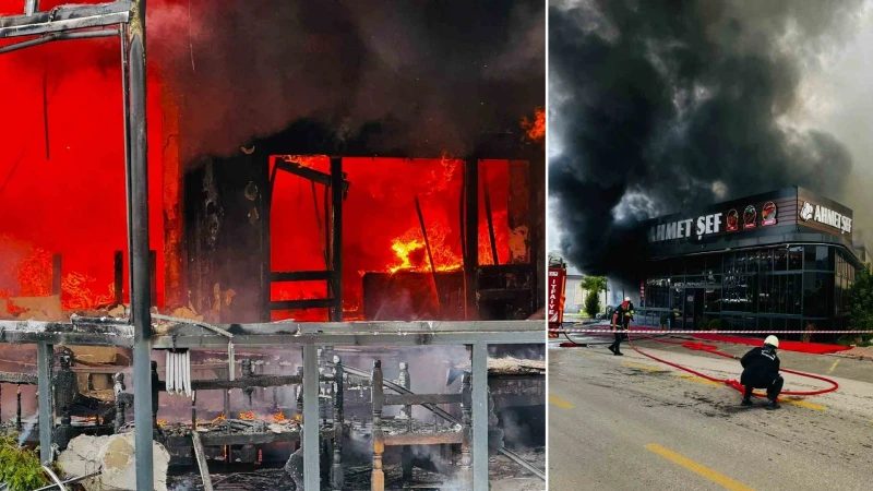 Bahçelievler'deki ünlü şefin restoranında yangın çıktı
