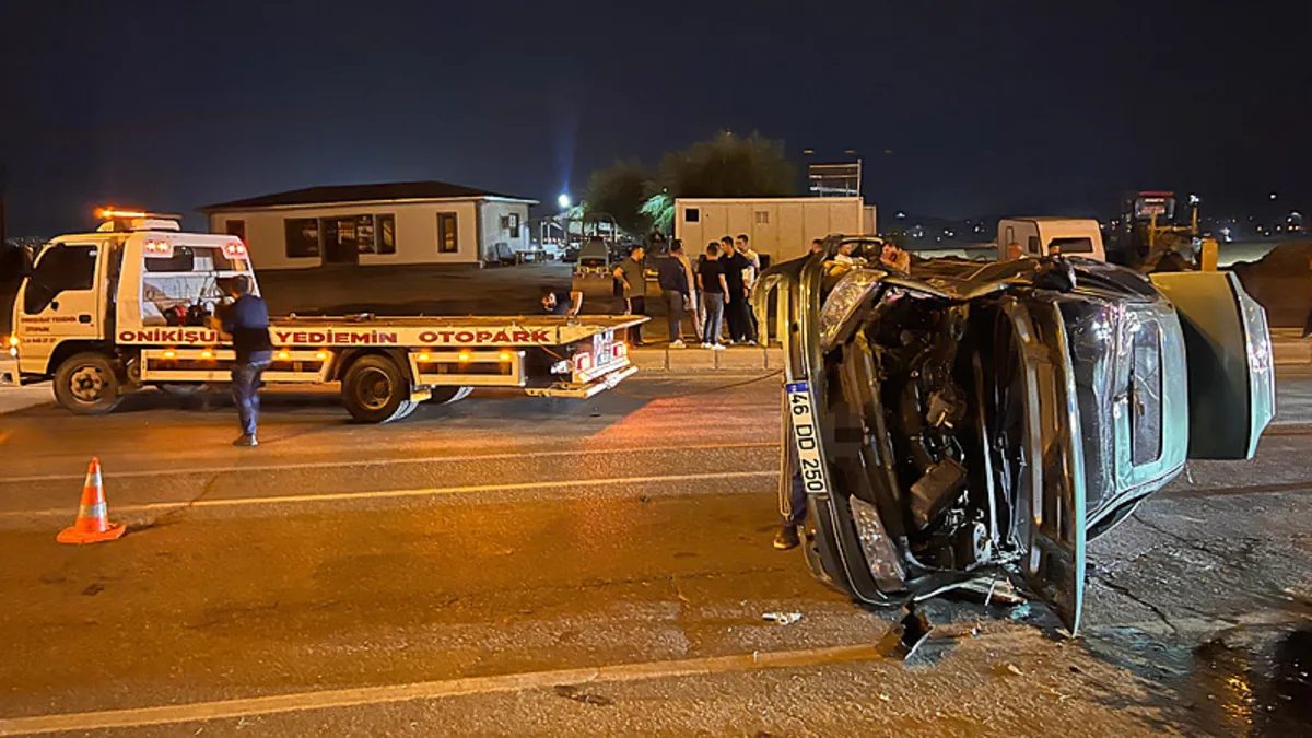Kahramanmaraş'ta trafik kazası: 3 kişi yaralandı
