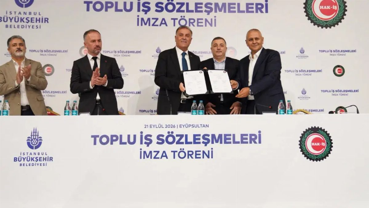 İBB ve HAK-İŞ'e bağlı sendikalar 45 bin çalışan için sözleşme imzaladı