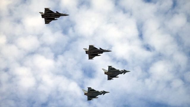 Litvanya'da Kuş Sürüsü NATO Uçaklarını Havalandırdı