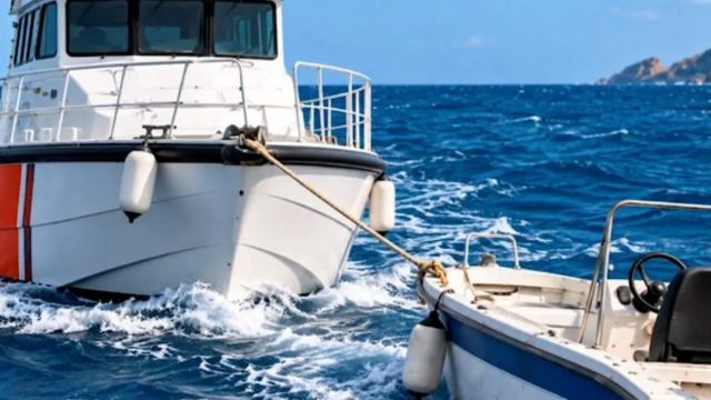 Sarıyer Kısırkaya açıklarında sürüklenen tekne kurtarıldı