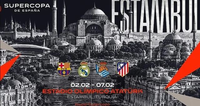 İstanbul'da İspanya Süper Kupası'nın Oynanacağı Statlar Açıklandı