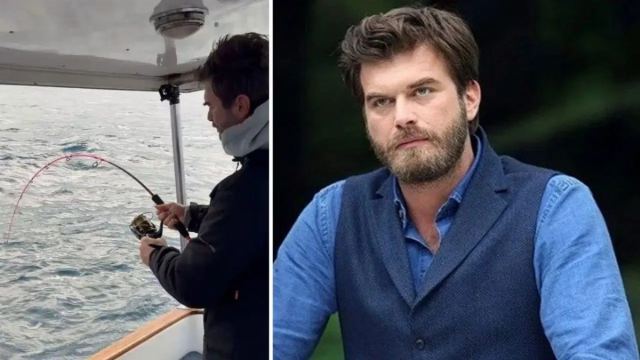 Kıvanç Tatlıtuğ İstanbul Boğazı'nda balık avına çıktı