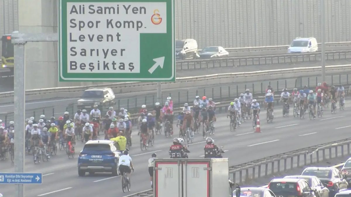 İstanbul'da FSM Köprüsü, bisiklet yarışı nedeniyle kapatıldı