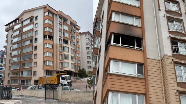 Mamak'ta yangın paniği: Anne ve oğlu kurtarıldı