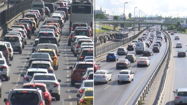 İstanbul Anadolu Yakası'nda trafik yoğunluğu yüzde 83'e ulaştı