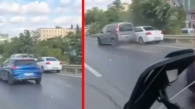 Pendik’te motosiklete otomobil çarptı, sürücü ağır yaralandı