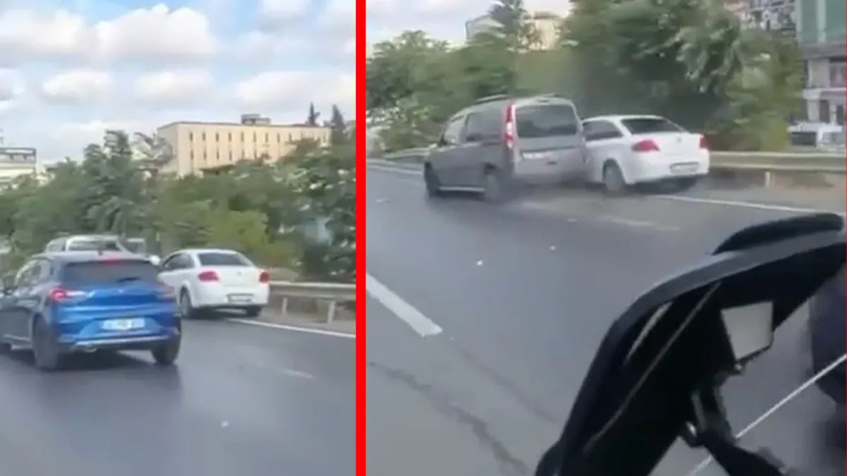 Pendik’te motosiklete otomobil çarptı, sürücü ağır yaralandı