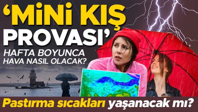 İstanbul'da hava durumu değişiyor, yağış bekleniyor