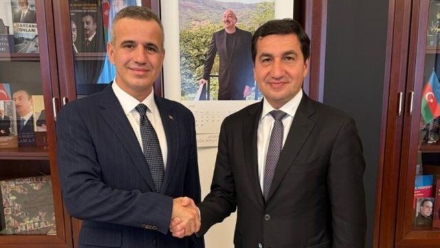 Azerbaycan Cumhurbaşkanı Müşaviri Hacıyev, Pirinççi'yi kabul etti