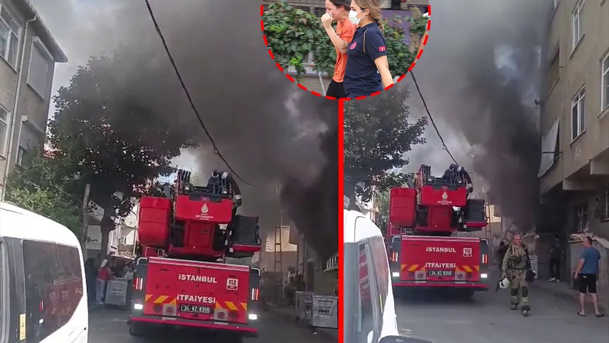 Kartal'da Yangın: 4 Katlı Bina Alevlere Teslim Oldu