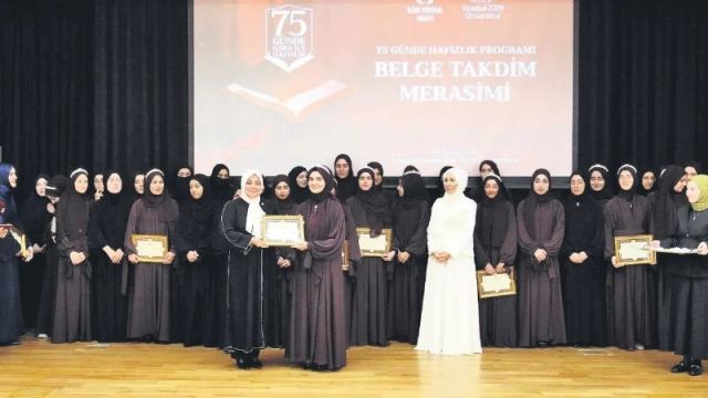 40 Öğrenci 75 Günde Hafızlık Belgesi Aldı