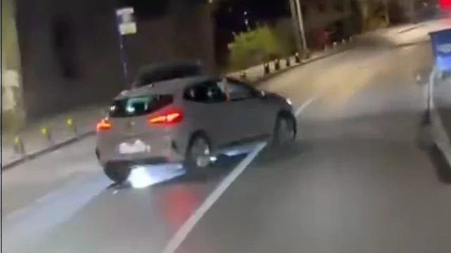 İstanbul'da Trafik Magandası Ters Şeride Girdi