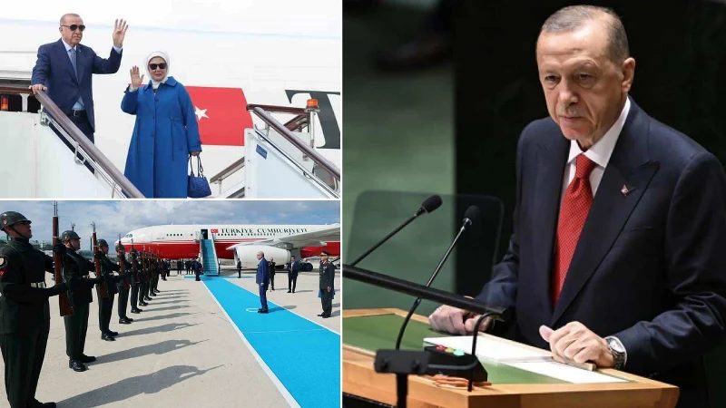 Cumhurbaşkanı Erdoğan, BM Genel Kurulu için ABD'ye gitti