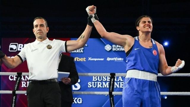 Busenaz Sürmeneli Avrupa Boks Şampiyonu oldu