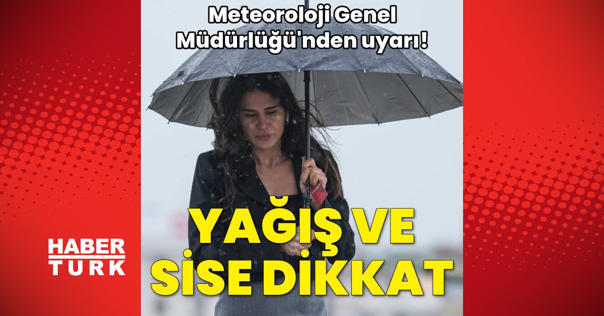 İstanbul'da yağış ve sis uyarısı yapıldı