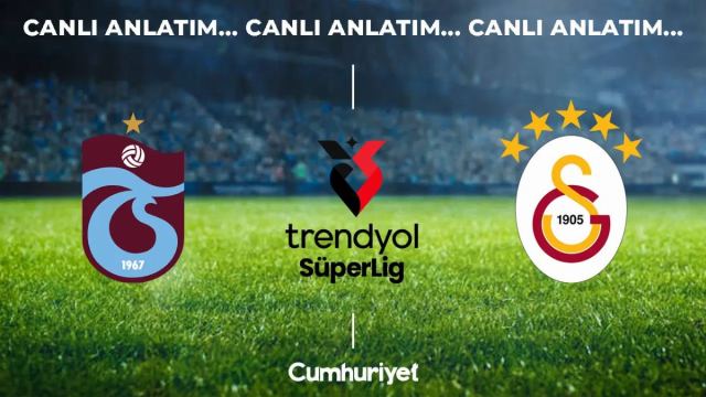 Trabzonspor Galatasaray'ı Konuk Ediyor, Maç Saat 20.00'de Başlayacak
