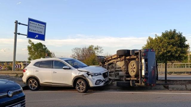 Tekirdağ'da Çalıntı Otomobille Kaza Yapan Sürücü Yakalandı