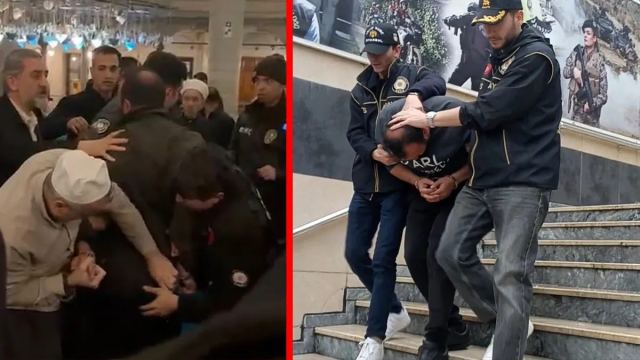Eyüpsultan Camii'nde silah paniği: 4 el havaya ateş açıldı