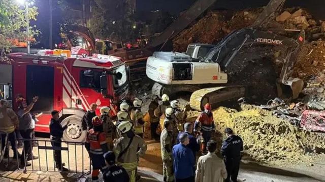 İstanbul İnönü Mahallesi'nde yıkım sırasında bina çöktü