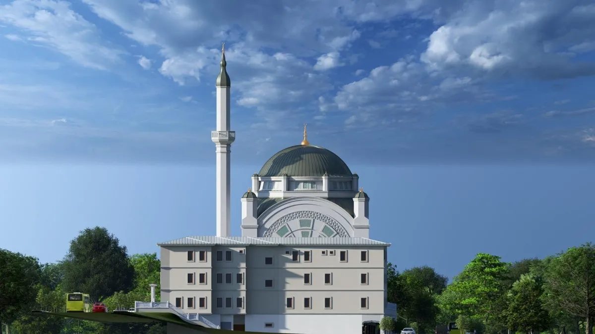 Nurtepe Merkez Camii’nin temeli dualarla atıldı