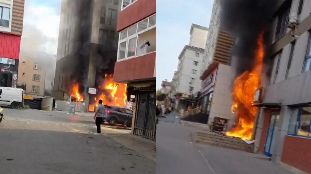 İstanbul Çamçeşme'de iş yeri yangını: Bina tahliye edildi