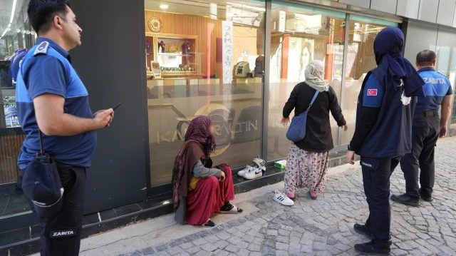 Kırıkkale'de Dilenci Denetiminde İlginç Anlar Yaşandı