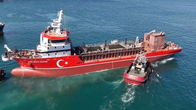 UAB MAVİ VATAN, İlk Yerli Tarama Gemisi İstanbul'da Suya İndirildi
