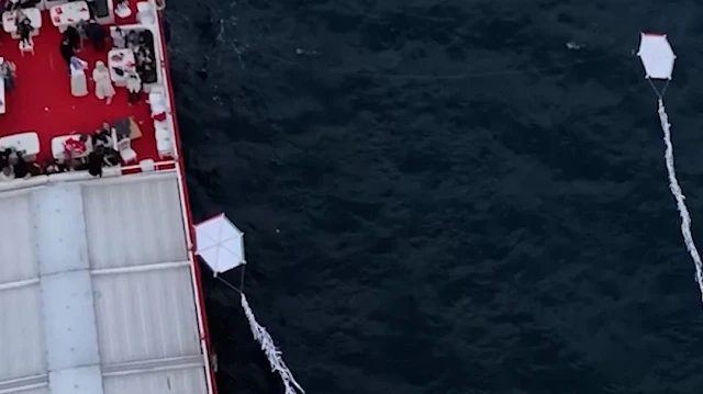 İstanbul'da Uçurtmalar Gazze'ye Sevgi Gönderdi