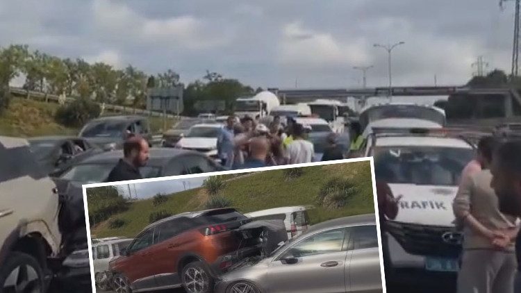 Esenler'de 6 aracın karıştığı zincirleme kaza meydana geldi