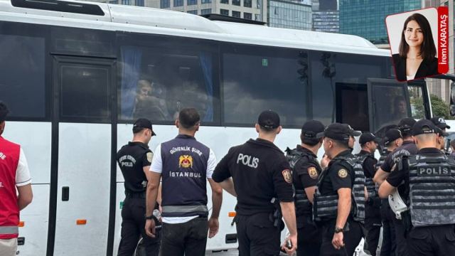 Çağlayan Adliyesi'nde LGBTİ+ operasyonları protesto edildi