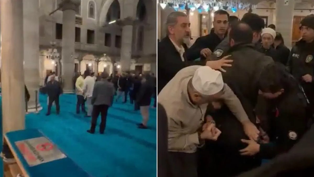 Eyüpsultan Camii'nde kavgada havaya ateş açıldı