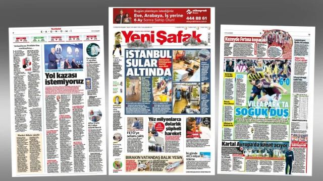 İstanbul sağanak yağışla sular altında kalıyor