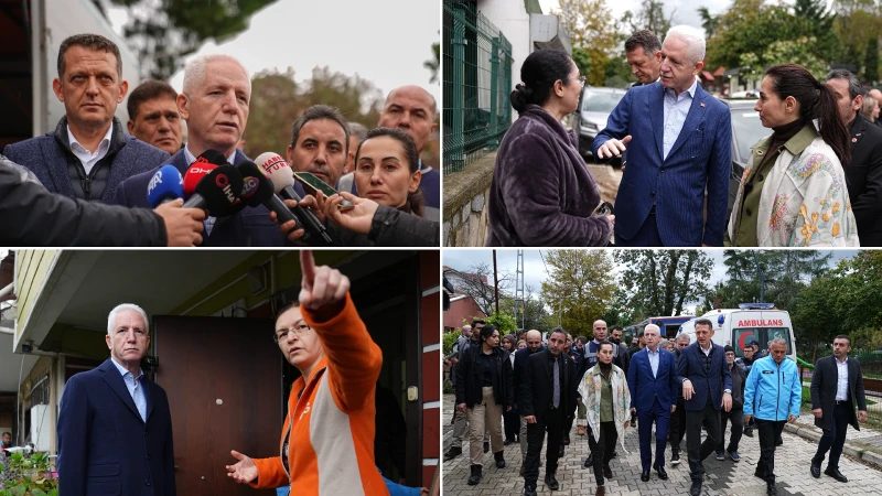 İstanbul Valisi Gül, Beykoz'da sel sonrası incelemelerde bulundu