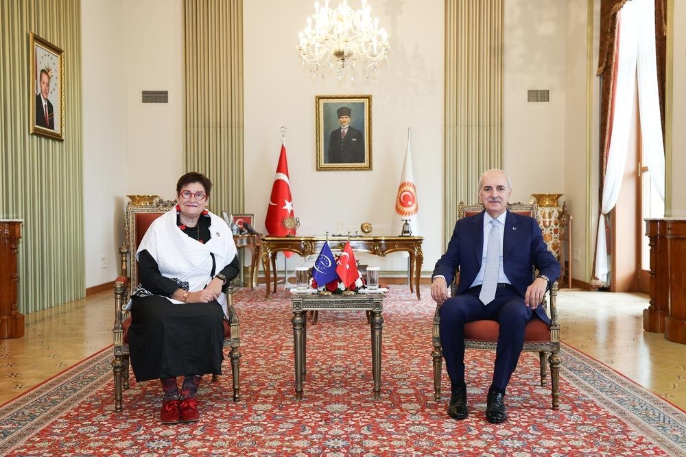 Kurtulmuş, Avrupa Konseyi Başkanı Bayr ile görüştü